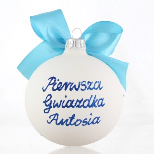 bombka na pierwszą gwiazdkę dla chłopca