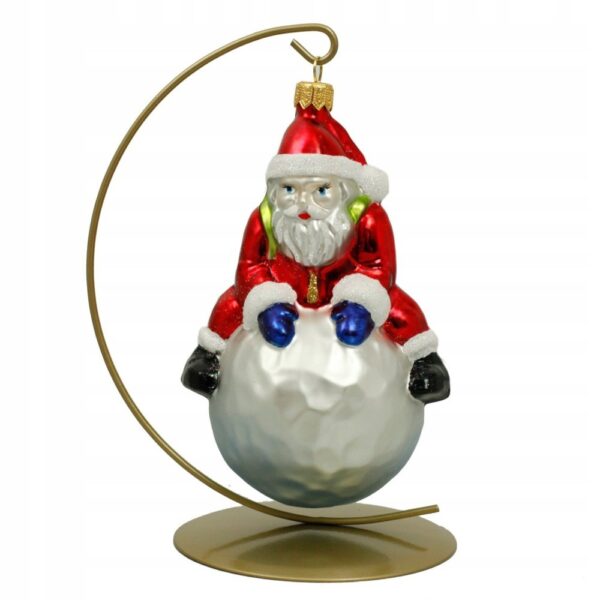 bombka zz imieniem na stojaku mikołaj 14 cm