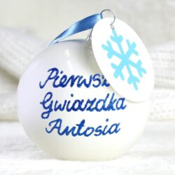 bombka na pierwszą gwiazdkę z dedykacją